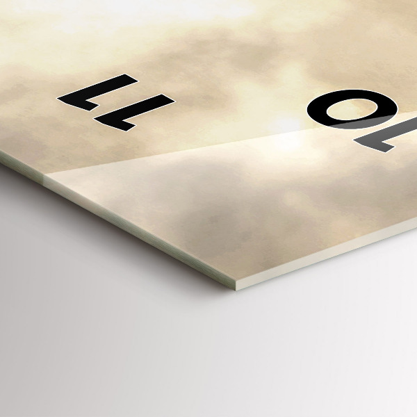 Ceas vertical de perete din sticlă Turnuri din New York