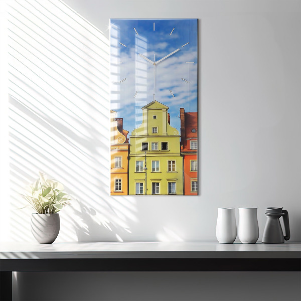 Ceas vertical de perete din sticlă Wrocław - Orașul Vechi