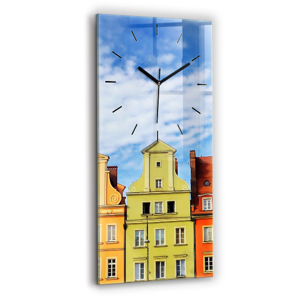 Ceas vertical de perete din sticlă Wrocław - Orașul Vechi