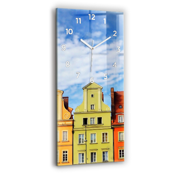 Ceas vertical de perete din sticlă Wrocław - Orașul Vechi