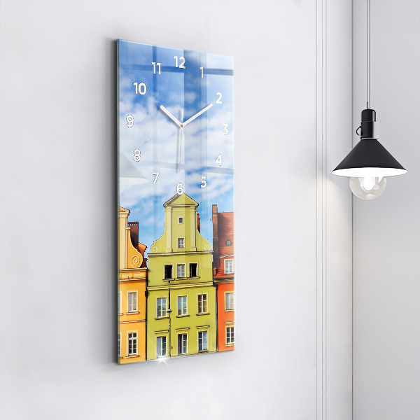 Ceas vertical de perete din sticlă Wrocław - Orașul Vechi