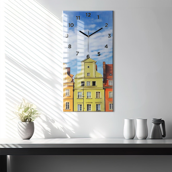 Ceas vertical de perete din sticlă Wrocław - Orașul Vechi