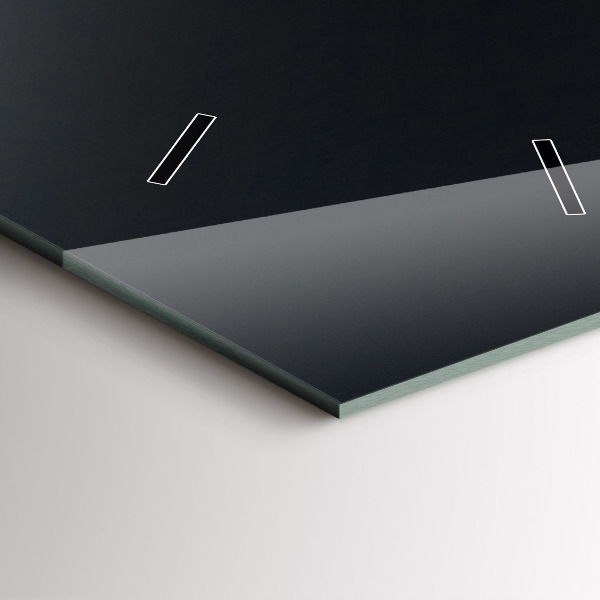 Ceas vertical de perete din sticlă Boabe de cafea