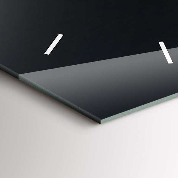 Ceas vertical de perete din sticlă Boabe de cafea