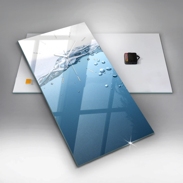 Ceas vertical de perete din sticlă Vedere sub apă