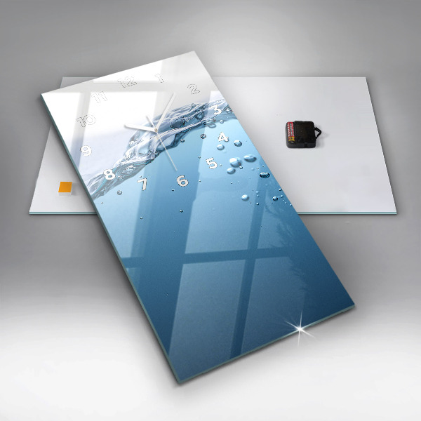 Ceas vertical de perete din sticlă Vedere sub apă