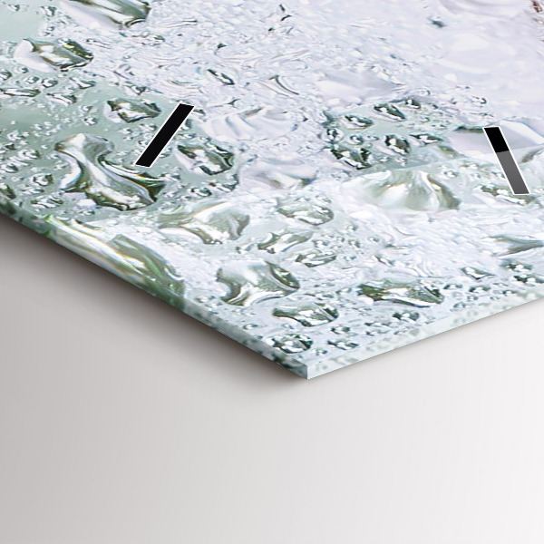 Ceas vertical de perete din sticlă O cană de bere