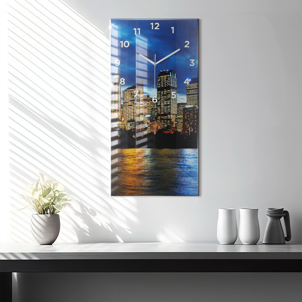 Ceas vertical de perete din sticlă Seara Sydney