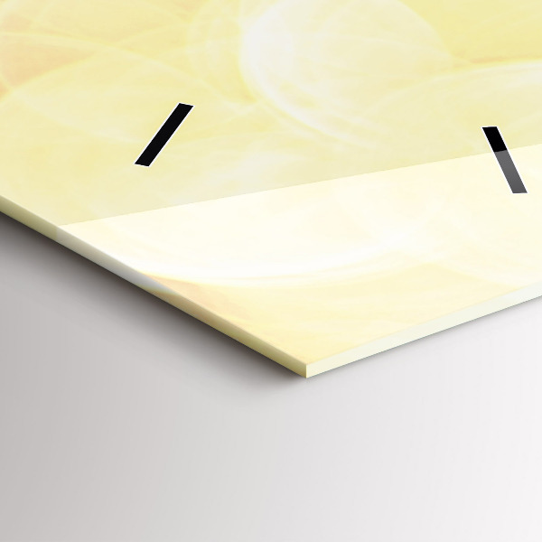 Ceas vertical de perete din sticlă Rulotă pe plajă