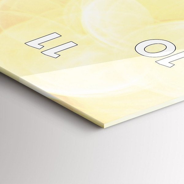 Ceas vertical de perete din sticlă Rulotă pe plajă