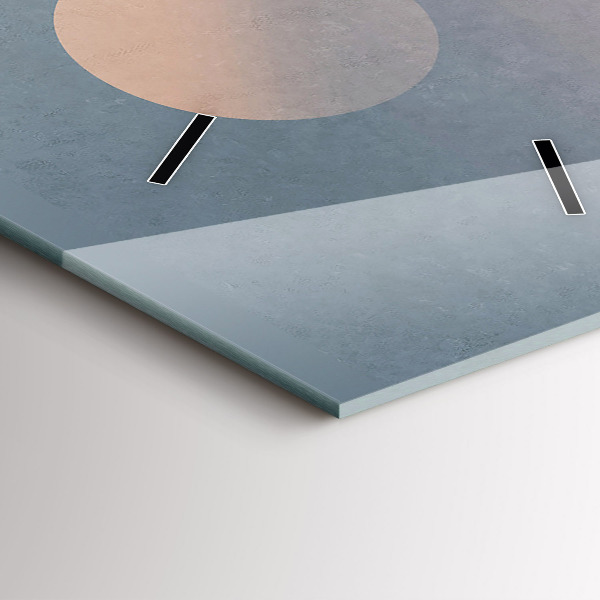 Ceas vertical de perete din sticlă Astronauții Calea Lactee