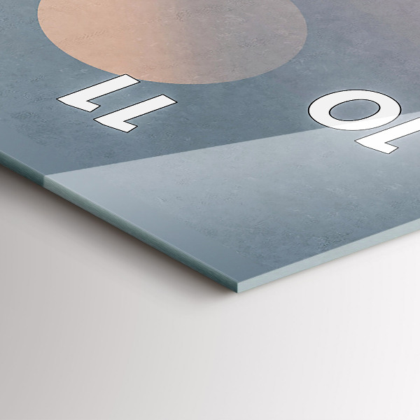 Ceas vertical de perete din sticlă Astronauții Calea Lactee