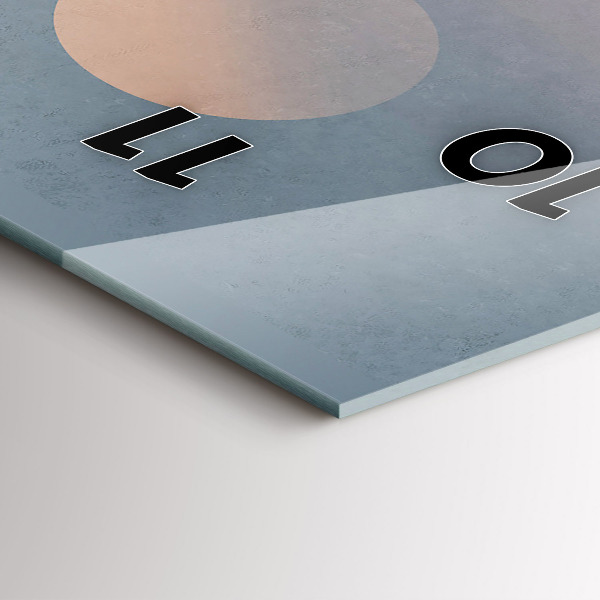 Ceas vertical de perete din sticlă Astronauții Calea Lactee