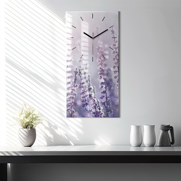 Ceas vertical de perete din sticlă Abstracția