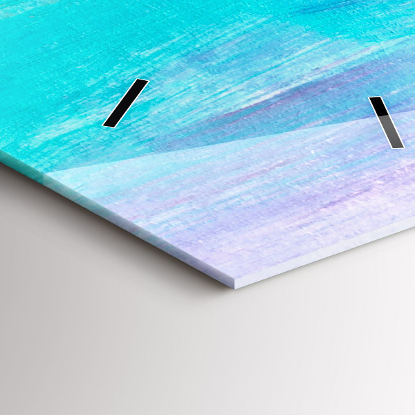 Ceas vertical de perete din sticlă Abstracția zgârie-norilor