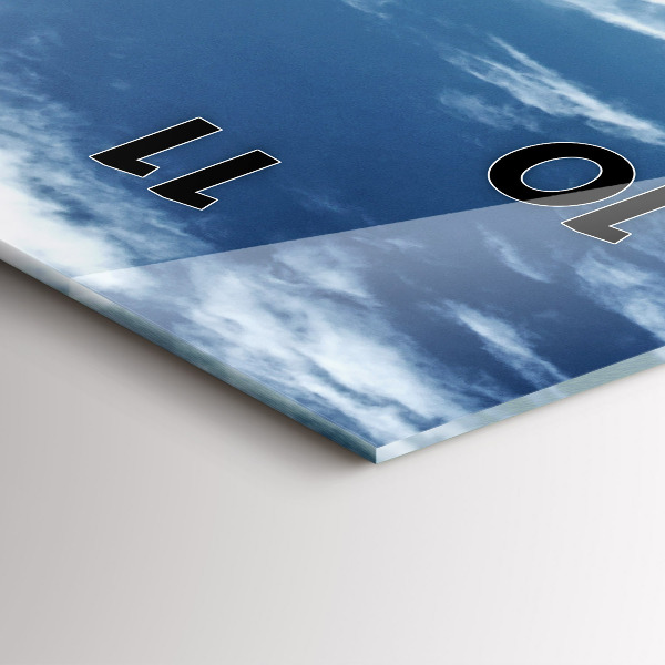 Ceas vertical de perete din sticlă Gondole Veneția Italia