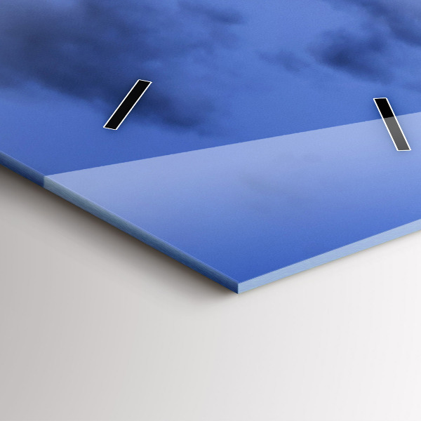 Ceas vertical de perete din sticlă Autobuzul roșu din Londra