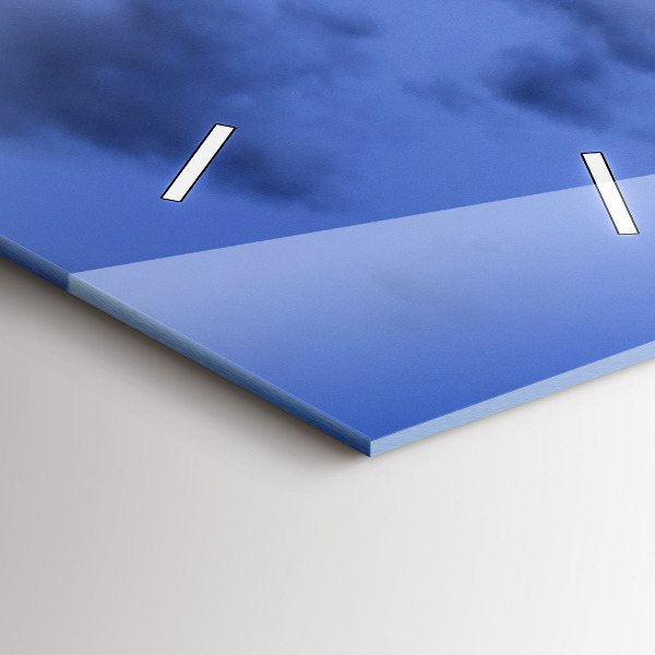 Ceas vertical de perete din sticlă Autobuzul roșu din Londra