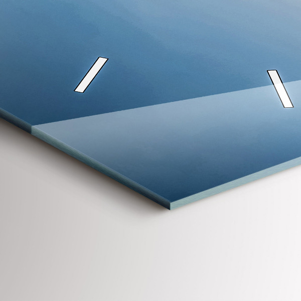 Ceas vertical de perete din sticlă Far