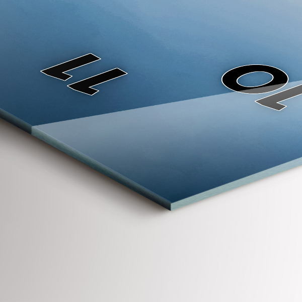 Ceas vertical de perete din sticlă Far