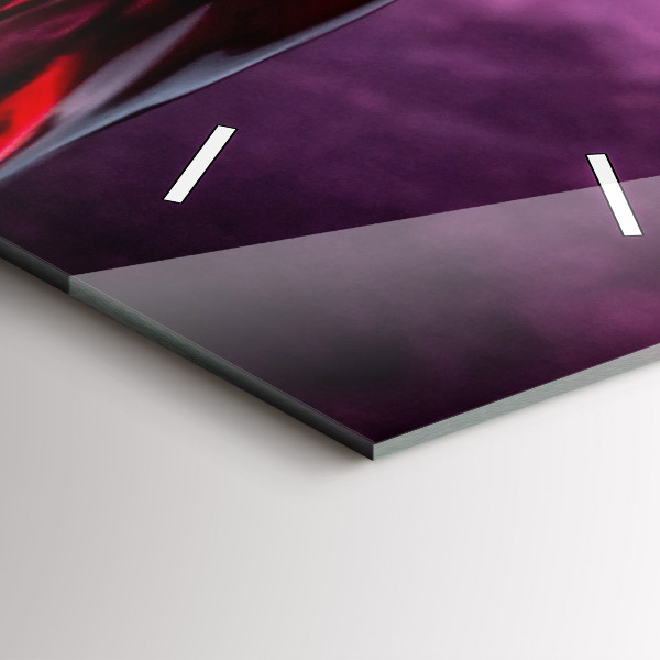 Ceas vertical de perete din sticlă pahar de vin