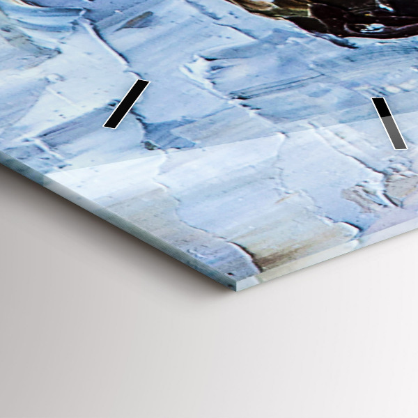 Ceas vertical de perete din sticlă Tinere balerine