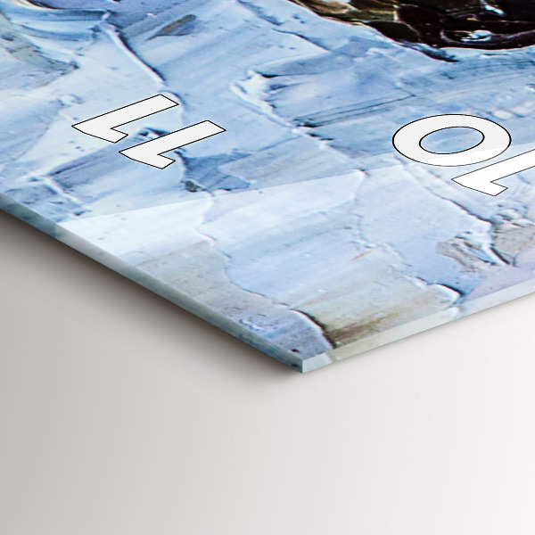 Ceas vertical de perete din sticlă Tinere balerine