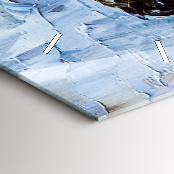 Ceas vertical de perete din sticlă Tinere balerine