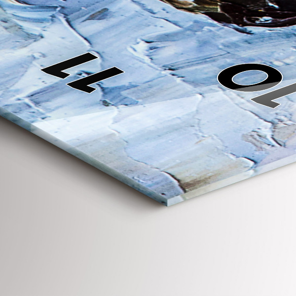 Ceas vertical de perete din sticlă Tinere balerine