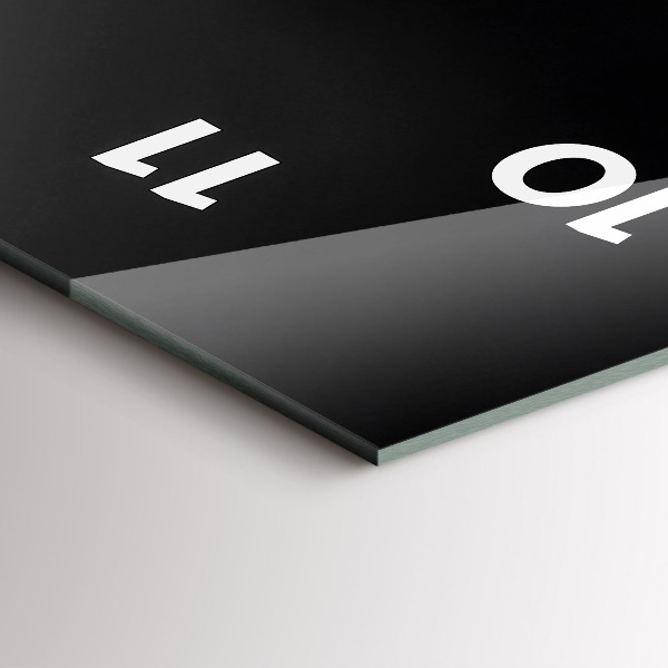 Ceas vertical de perete din sticlă Floare de orhidee pe apă