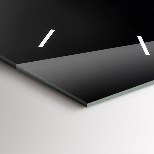 Ceas vertical de perete din sticlă Floare de orhidee pe apă