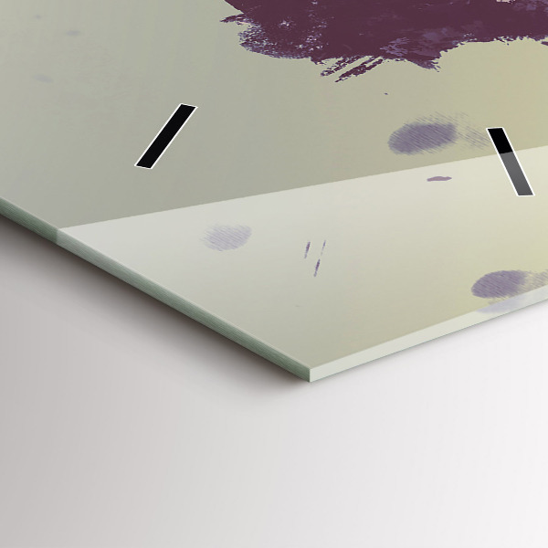 Ceas vertical de perete din sticlă Zombi noaptea - Halloween