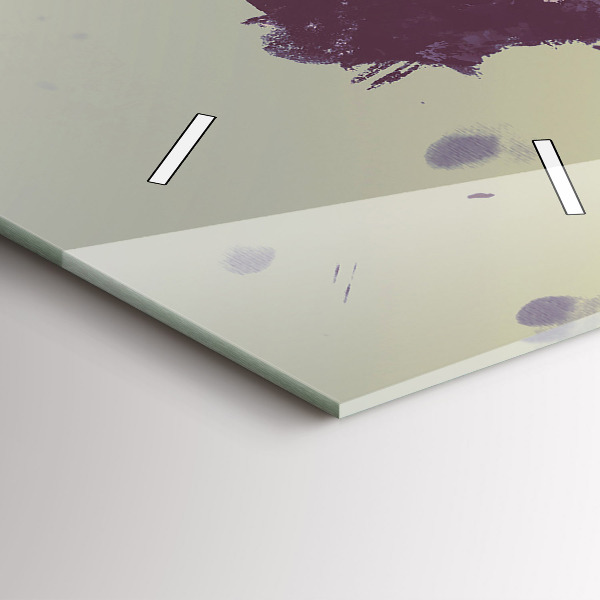 Ceas vertical de perete din sticlă Zombi noaptea - Halloween