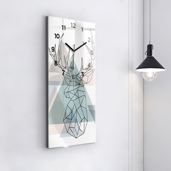 Ceas vertical de perete din sticlă Ren în stil scandinav