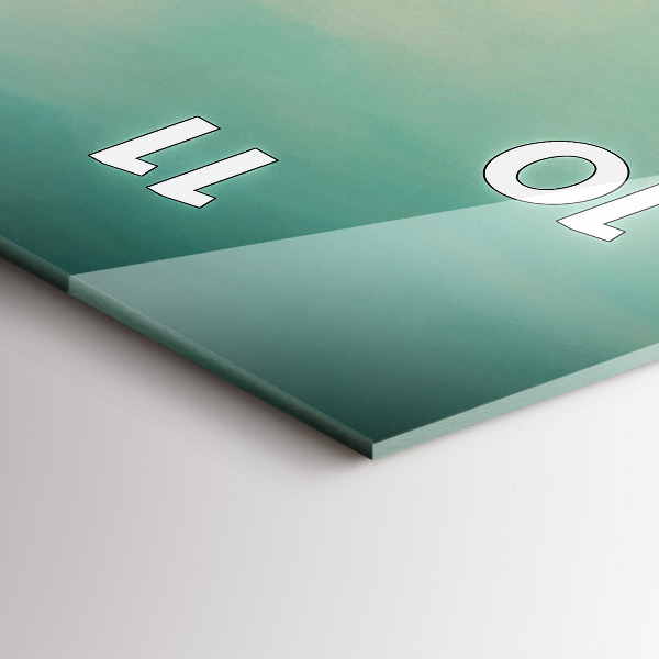 Ceas vertical de perete din sticlă fantezie chinezească