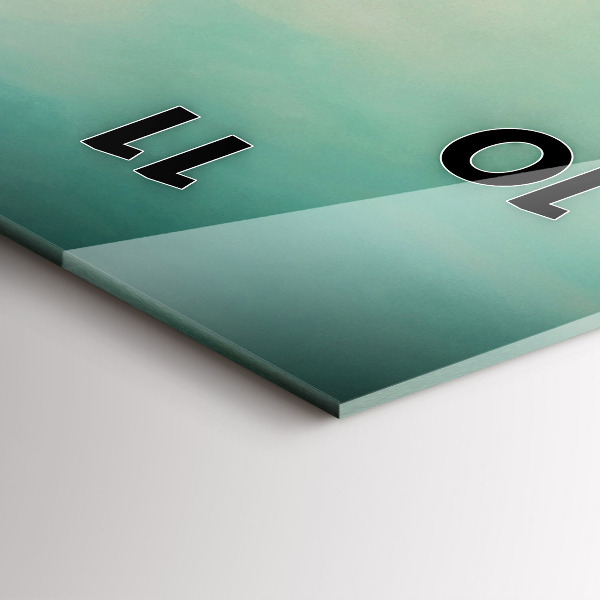 Ceas vertical de perete din sticlă fantezie chinezească