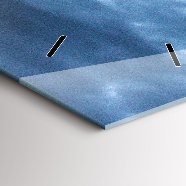 Ceas vertical de perete din sticlă Panorama New York-ului