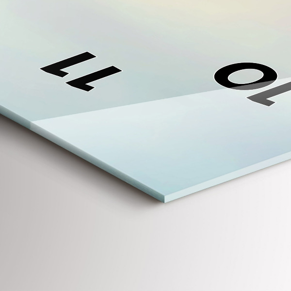 Ceas vertical de perete din sticlă Orizontul Big Ben a Londrei