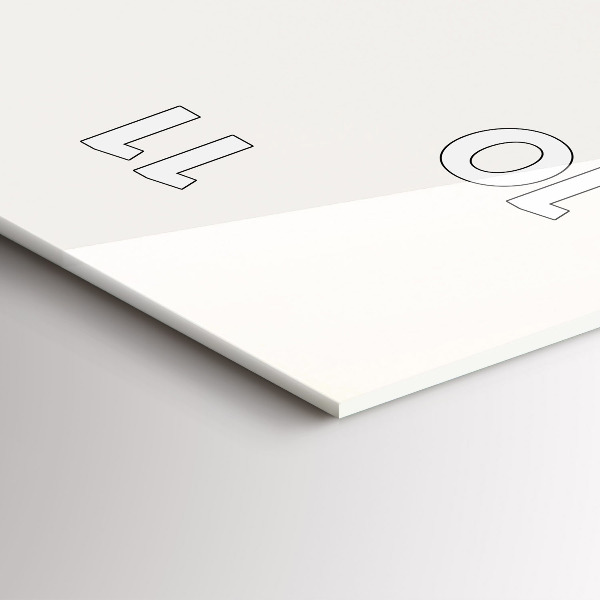 Ceas vertical de perete din sticlă Farul și marea