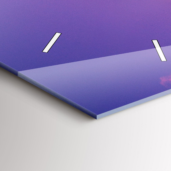 Ceas vertical de perete din sticlă Zgârie-nori din Varșovia