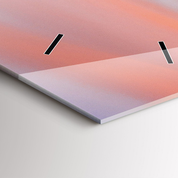 Ceas vertical de perete din sticlă Vedere la lac