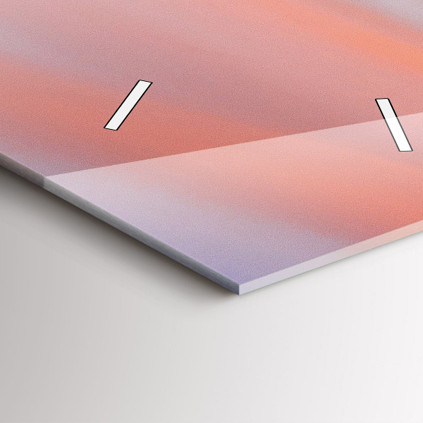 Ceas vertical de perete din sticlă Vedere la lac