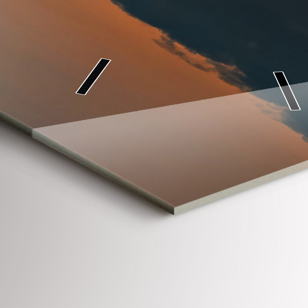 Ceas vertical de perete din sticlă Floarea soarelui în pajiște