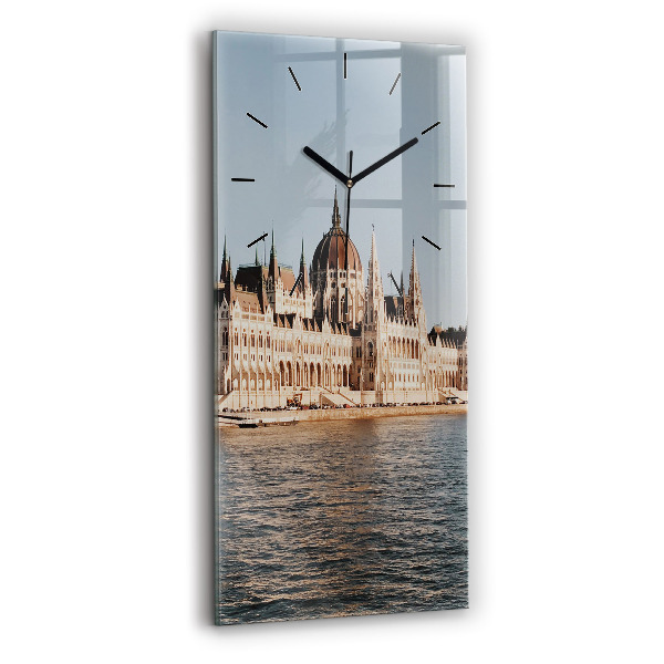 Ceas vertical de perete din sticlă Parlamentul de la Budapesta