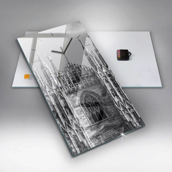 Ceas vertical de perete din sticlă Catedrala Duomo di Milano