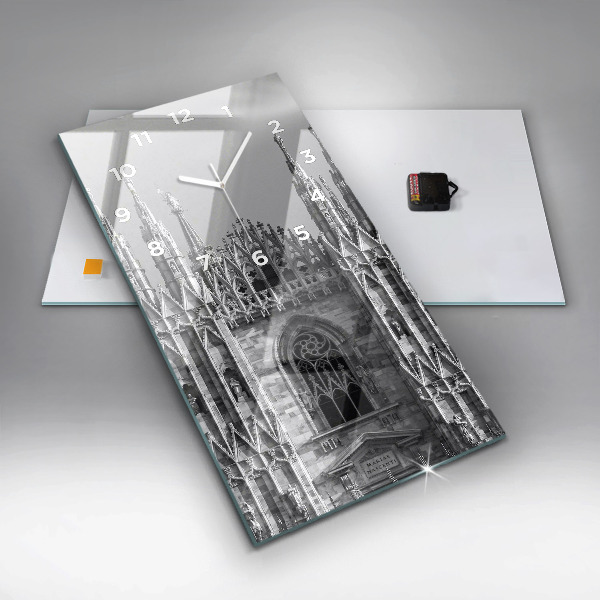 Ceas vertical de perete din sticlă Catedrala Duomo di Milano