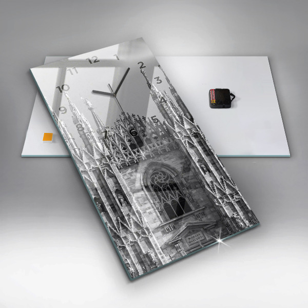 Ceas vertical de perete din sticlă Catedrala Duomo di Milano