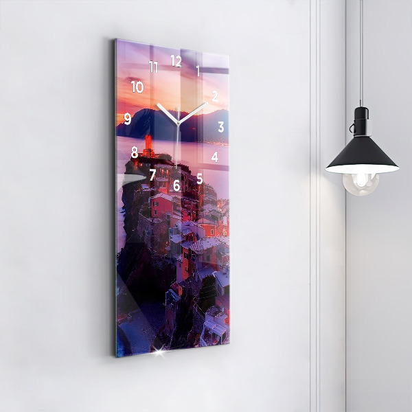 Ceas vertical de perete din sticlă Inscripția amintirilor