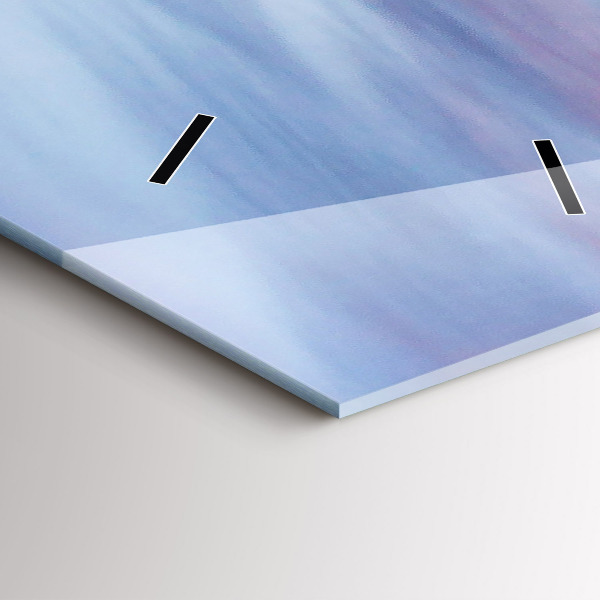 Ceas vertical de perete din sticlă Cabană la munte