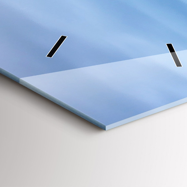 Ceas vertical de perete din sticlă Far